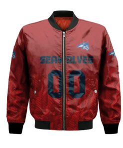 Stony Brook Seawolves Bomber Jacket 3D Printed Team Logo Custom Text And Number - livanniespoon Store