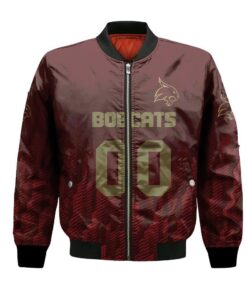 Texas State Bobcats Bomber Jacket 3D Printed Team Logo Custom Text And Number - livanniespoon Store