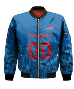 Umass Lowell River Hawks Bomber Jacket 3D Printed Team Logo Custom Text And Number - livanniespoon Store