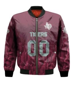 Texas Southern Tigers Bomber Jacket 3D Printed Team Logo Custom Text And Number - livanniespoon Store