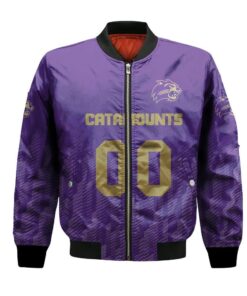 Western Carolina Catamounts Bomber Jacket 3D Printed Team Logo Custom Text And Number - livanniespoon Store