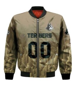 Wofford Terriers Bomber Jacket 3D Printed Team Logo Custom Text And Number - livanniespoon Store
