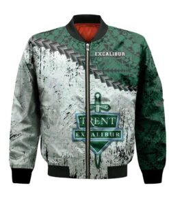 Trent Excalibur Bomber Jacket 3D Printed Grunge Polynesian Tattoo - livanniespoon Store