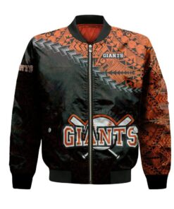 Fort Mcmurray Giants Bomber Jacket 3D Printed Grunge Polynesian Tattoo - livanniespoon Store