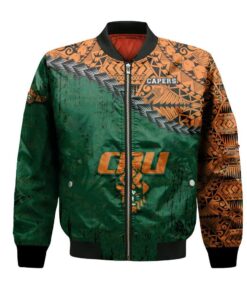 Cbu Capers Bomber Jacket 3D Printed Grunge Polynesian Tattoo - livanniespoon Store