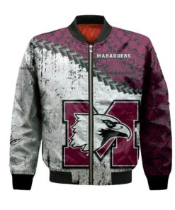 Mcmaster Marauders Bomber Jacket 3D Printed Grunge Polynesian Tattoo - livanniespoon Store