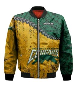 Regina Cougars Bomber Jacket 3D Printed Grunge Polynesian Tattoo - livanniespoon Store