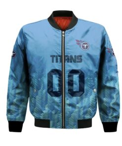 Tennessee Titans Bomber Jacket 3D Printed Team Logo Custom Text And Number - livanniespoon Store
