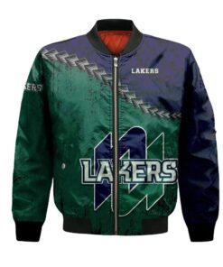 Nipissing Lakers Bomber Jacket 3D Printed Grunge Polynesian Tattoo - livanniespoon Store