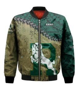 Regina Rams Bomber Jacket 3D Printed Grunge Polynesian Tattoo - livanniespoon Store