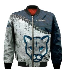 Mru Cougars Bomber Jacket 3D Printed Grunge Polynesian Tattoo - livanniespoon Store