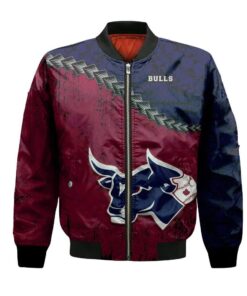 Lethbridge Bulls Bomber Jacket 3D Printed Grunge Polynesian Tattoo - livanniespoon Store