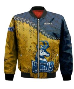 Lethbridge Pronghorns Bomber Jacket 3D Printed Grunge Polynesian Tattoo - livanniespoon Store