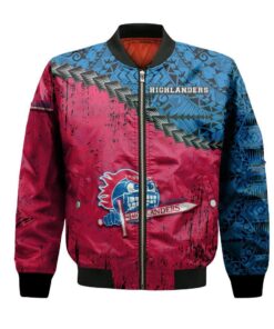 Cape Breton Highlanders Bomber Jacket 3D Printed Grunge Polynesian Tattoo - livanniespoon Store