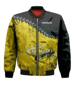 Moose Jaw Miller Express Bomber Jacket 3D Printed Grunge Polynesian Tattoo - livanniespoon Store