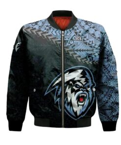 Winnipeg Ice Bomber Jacket 3D Printed Grunge Polynesian Tattoo - livanniespoon Store