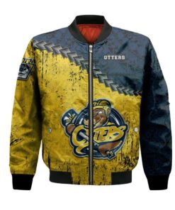 Erie Otters Bomber Jacket 3D Printed Grunge Polynesian Tattoo - livanniespoon Store