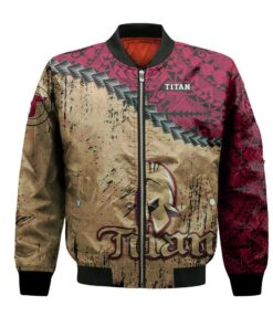 Acadie-Bathurst Titan Bomber Jacket 3D Printed Grunge Polynesian Tattoo - livanniespoon Store