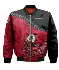 Niagara Icedogs Bomber Jacket 3D Printed Grunge Polynesian Tattoo - livanniespoon Store