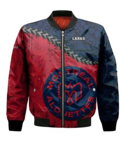 Montreal Alouettes Bomber Jacket 3D Printed Grunge Polynesian Tattoo - livanniespoon Store
