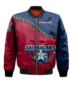 Tri-City Americans Bomber Jacket 3D Printed Grunge Polynesian Tattoo - livanniespoon Store