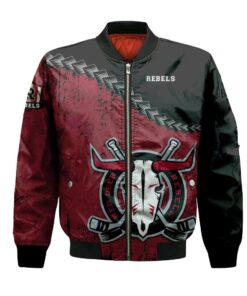 Red Deer Rebels Bomber Jacket 3D Printed Grunge Polynesian Tattoo - livanniespoon Store
