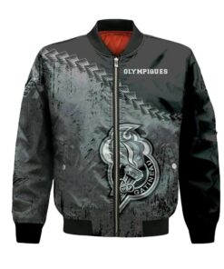 Gatineau Olympiques Bomber Jacket 3D Printed Grunge Polynesian Tattoo - livanniespoon Store