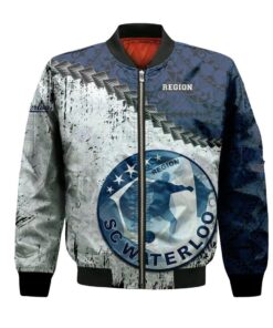 Sc Waterloo Region Bomber Jacket 3D Printed Grunge Polynesian Tattoo - livanniespoon Store