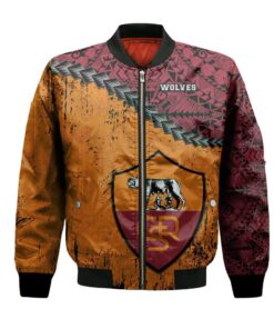St. Catharines Wolves Bomber Jacket 3D Printed Grunge Polynesian Tattoo - livanniespoon Store