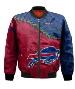 Buffalo Bills Bomber Jacket 3D Printed Grunge Polynesian Tattoo - livanniespoon Store