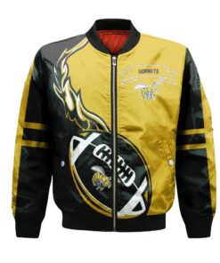 Alabama State Hornets Bomber Jacket 3D Printed Flame Ball Pattern - livanniespoon Store
