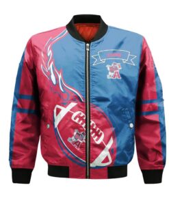 Acadia Axemen Bomber Jacket 3D Printed Flame Ball Pattern - livanniespoon Store