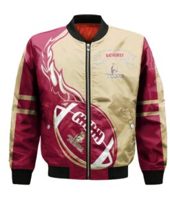 Acadie-Bathurst Titan Bomber Jacket 3D Printed Flame Ball Pattern - livanniespoon Store