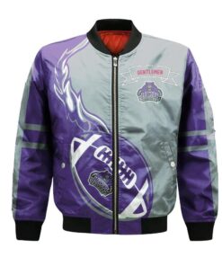 Centenary Gentlemen Bomber Jacket 3D Printed Flame Ball Pattern - livanniespoon Store