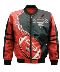 Drummondville Voltigeurs Bomber Jacket 3D Printed Flame Ball Pattern - livanniespoon Store