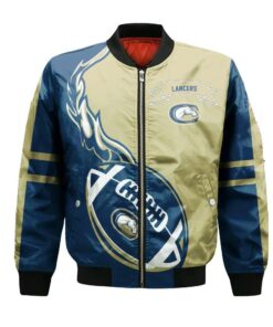 California Baptist Lancers Bomber Jacket 3D Printed Flame Ball Pattern - livanniespoon Store