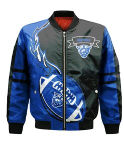 Georgia State Panthers Bomber Jacket 3D Printed Flame Ball Pattern - livanniespoon Store