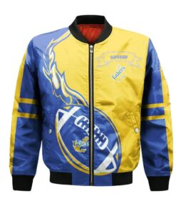 Lake Superior State Lakers Bomber Jacket 3D Printed Flame Ball Pattern - livanniespoon Store