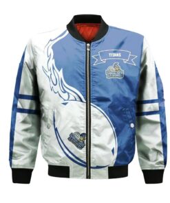 Kitchener-Waterloo Titans Bomber Jacket 3D Printed Flame Ball Pattern - livanniespoon Store