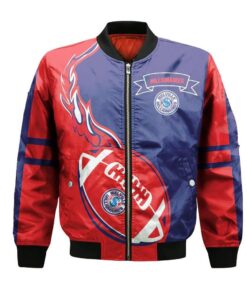 Melville Millionaires Bomber Jacket 3D Printed Flame Ball Pattern - livanniespoon Store