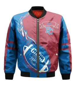 Presbyterian Blue Hose Bomber Jacket 3D Printed Flame Ball Pattern - livanniespoon Store