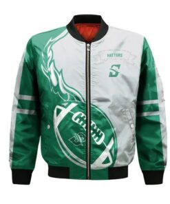 Stetson Hatters Bomber Jacket 3D Printed Flame Ball Pattern - livanniespoon Store