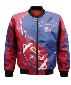 Spokane Chiefs Bomber Jacket 3D Printed Flame Ball Pattern - livanniespoon Store