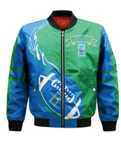 Texas A&M-Corpus Christi Bomber Jacket 3D Printed Flame Ball Pattern - livanniespoon Store