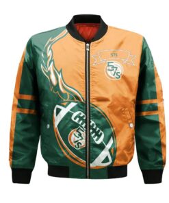Swift Current 57S Bomber Jacket 3D Printed Flame Ball Pattern - livanniespoon Store