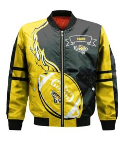 Towson Tigers Bomber Jacket 3D Printed Flame Ball Pattern - livanniespoon Store