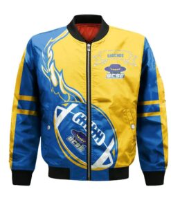 Uc Santa Barbara Gauchos Bomber Jacket 3D Printed Flame Ball Pattern - livanniespoon Store