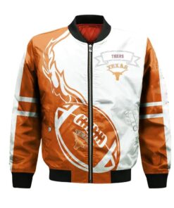 Texas Southern Tigers Bomber Jacket 3D Printed Flame Ball Pattern - livanniespoon Store