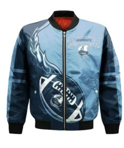 Toronto Argonauts Bomber Jacket 3D Printed Flame Ball Pattern - livanniespoon Store