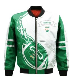 Uqtr Patriotes Bomber Jacket 3D Printed Flame Ball Pattern - livanniespoon Store